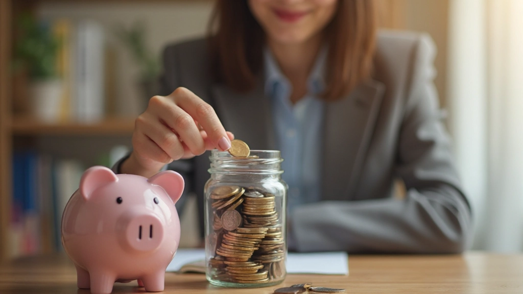 Фотография банковской карты, монет и сберегательной книжки на столе